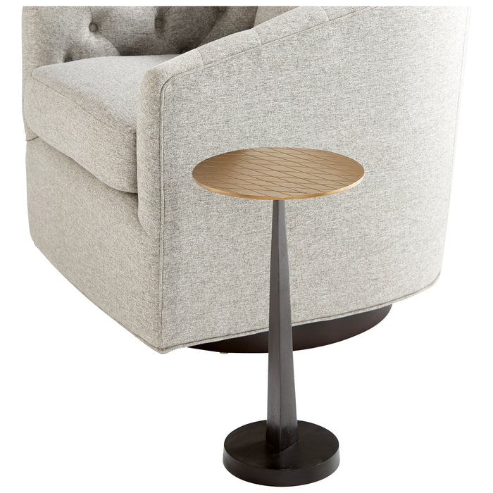 Quorum Home Cyan - 10731 - Side Table - Aged Brass And Black