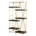 Quorum Home Cyan - 10762 - Etagere - Gold And Grey
