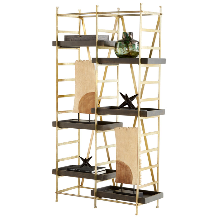 Quorum Home Cyan - 10762 - Etagere - Gold And Grey