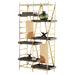 Quorum Home Cyan - 10762 - Etagere - Gold And Grey