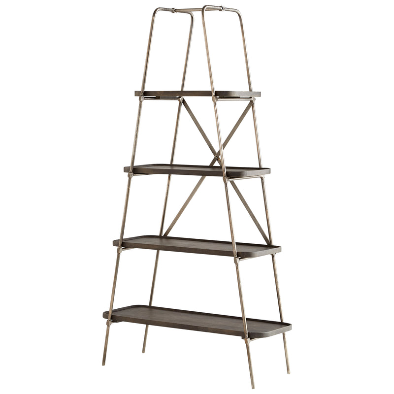 Quorum Home Cyan - 10773 - Etagere - Raw Iron And Grey