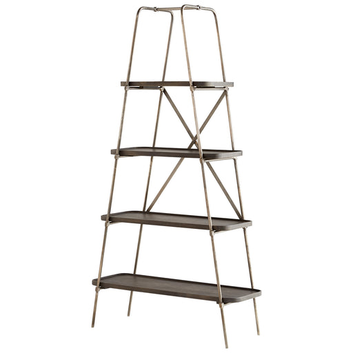 Quorum Home Cyan - 10773 - Etagere - Raw Iron And Grey