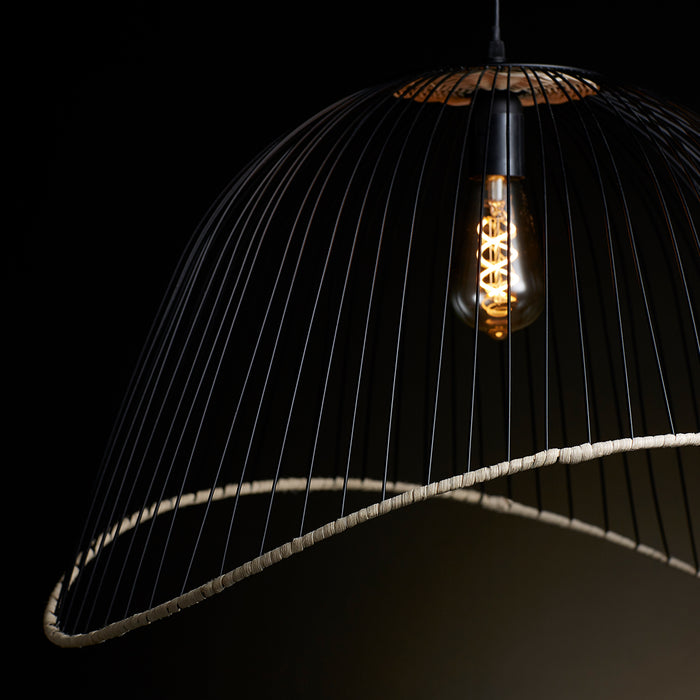 Quorum Home Cyan - 10795 - One Light Pendant - Matte Black