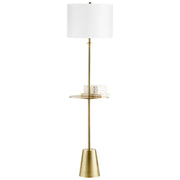 Quorum Home Cyan - 10950 - One Light Table Lamp - Brass