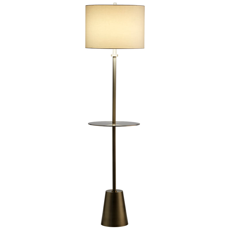 Quorum Home Cyan - 10950 - One Light Table Lamp - Brass