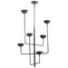 Quorum Home Cyan - 10976 - Six Light Chandelier - Noir