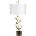 Quorum Home Cyan - 10982 - One Light Table Lamp - Gold Leaf