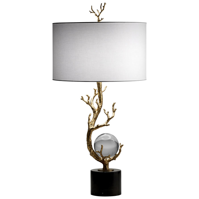 Quorum Home Cyan - 10982 - One Light Table Lamp - Gold Leaf