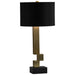 Quorum Home Cyan - 10985 - One Light Table Lamp - Black And Gold