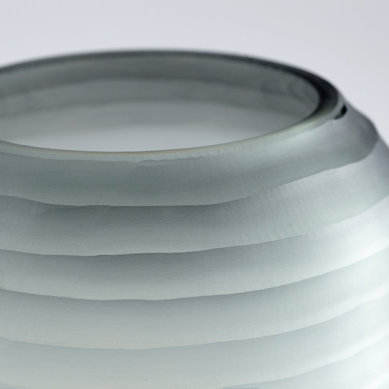 Quorum Home Cyan - 11104 - Vase - Grey And Guilded Silver