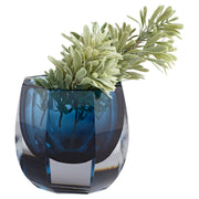 Quorum Home Cyan - 11253 - Vase - Blue/Clear