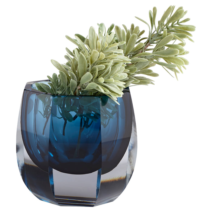 Quorum Home Cyan - 11253 - Vase - Blue/Clear