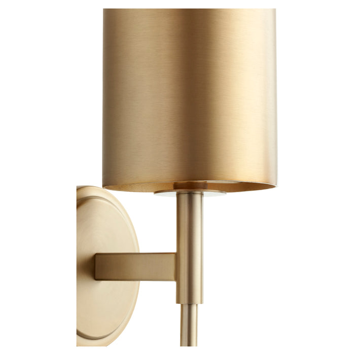 Quorum Home Cyan - 11262 - One Light Wall Mount - Aged Brass