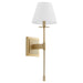 Quorum Home Cyan - 11264 - One Light Wall Mount - Aged Brass
