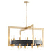 Quorum Home Cyan - 11269 - 24 Light Chandelier - Noir / Aged Brass