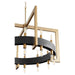 Quorum Home Cyan - 11269 - 24 Light Chandelier - Noir / Aged Brass