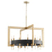 Quorum Home Cyan - 11269 - 24 Light Chandelier - Noir / Aged Brass