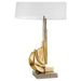 Quorum Home Cyan - 11313 - One Light Table Lamp - Antique Brass