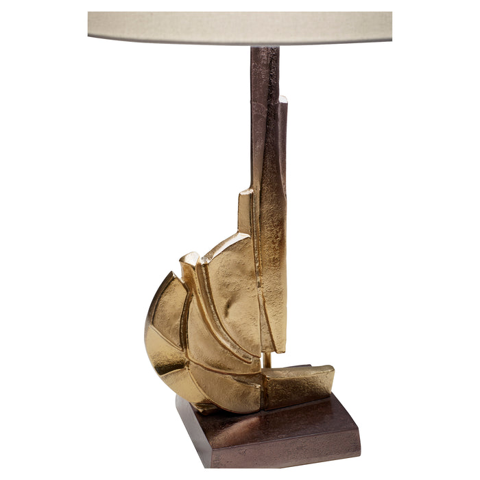 Quorum Home Cyan - 11313 - One Light Table Lamp - Antique Brass