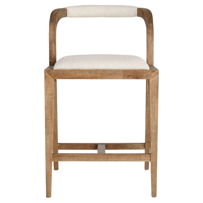 Quorum Home Cyan - 11382 - Stool - White - Cream