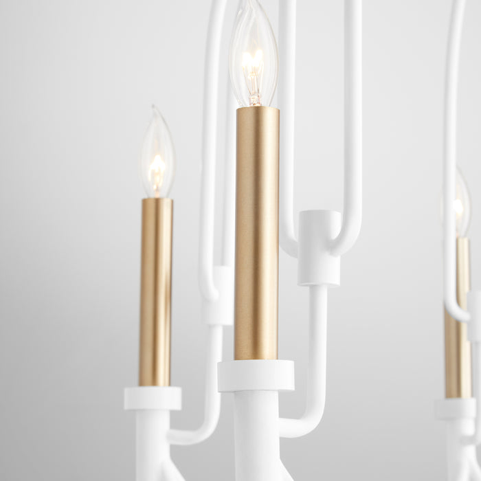 Quorum Home Cyan - 11386 - Six Light Pendant - Studio White