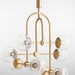 Quorum Home Cyan - 11387 - Eight Light Pendant - Aged Brass