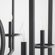 Quorum Home Cyan - 11389 - Six Light Chandelier - Noir