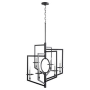 Quorum Home Cyan - 11389 - Six Light Chandelier - Noir