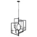 Quorum Home Cyan - 11389 - Six Light Chandelier - Noir