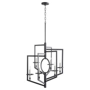 Quorum Home Cyan - 11389 - Six Light Chandelier - Noir