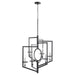 Quorum Home Cyan - 11389 - Six Light Chandelier - Noir