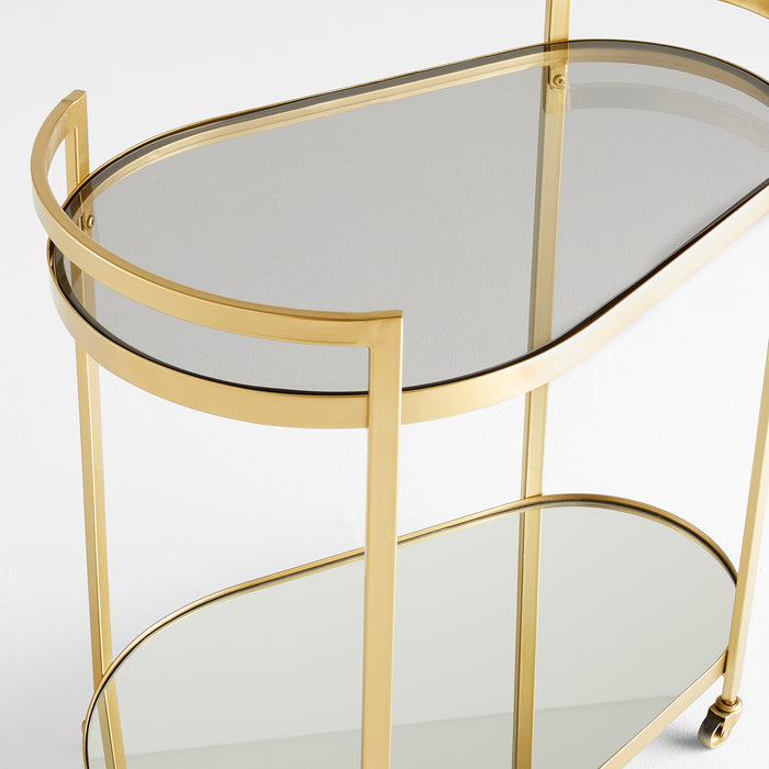 Quorum Home Cyan - 11437 - Bar Cart - Gold