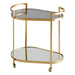 Quorum Home Cyan - 11437 - Bar Cart - Gold