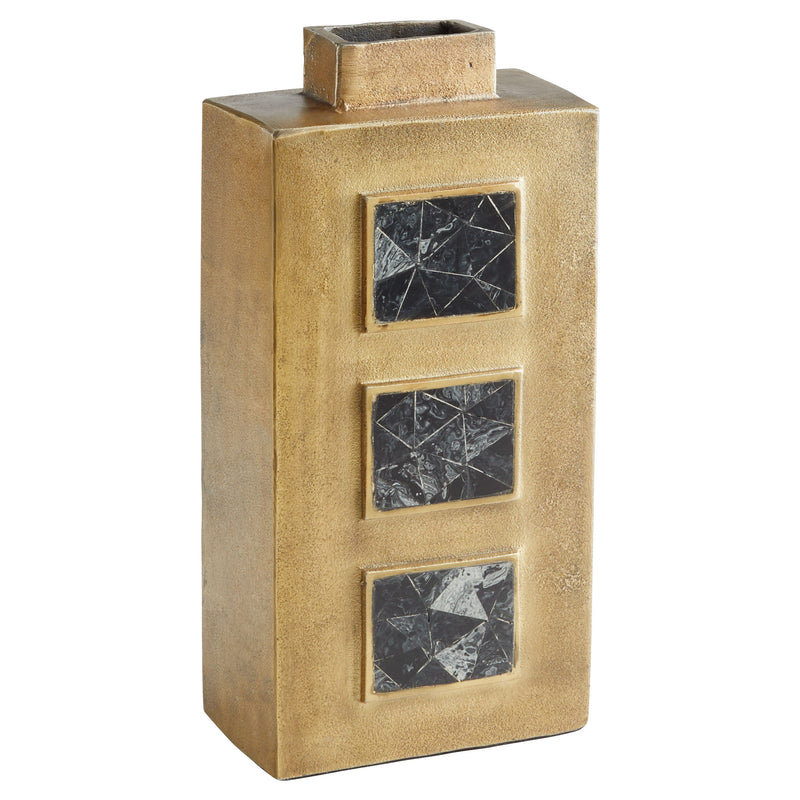 Quorum Home Cyan - 11530 - Vase - Antique Brass