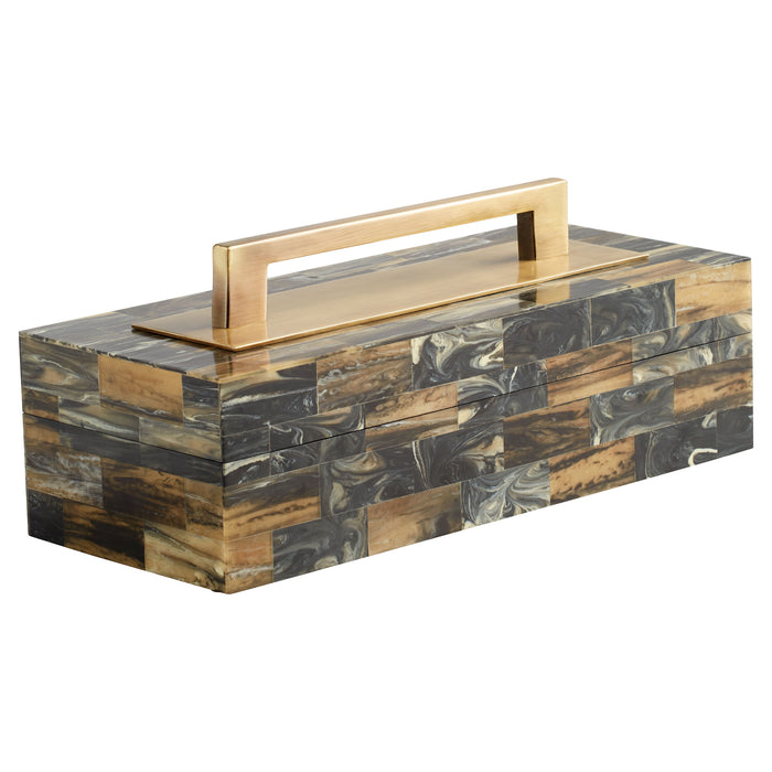 Quorum Home Cyan - 11534 - Box - Antique Brass