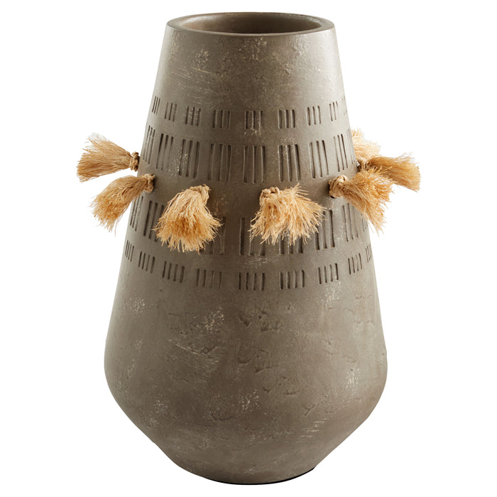 Quorum Home Cyan - 11589 - Vase - Textured Grey