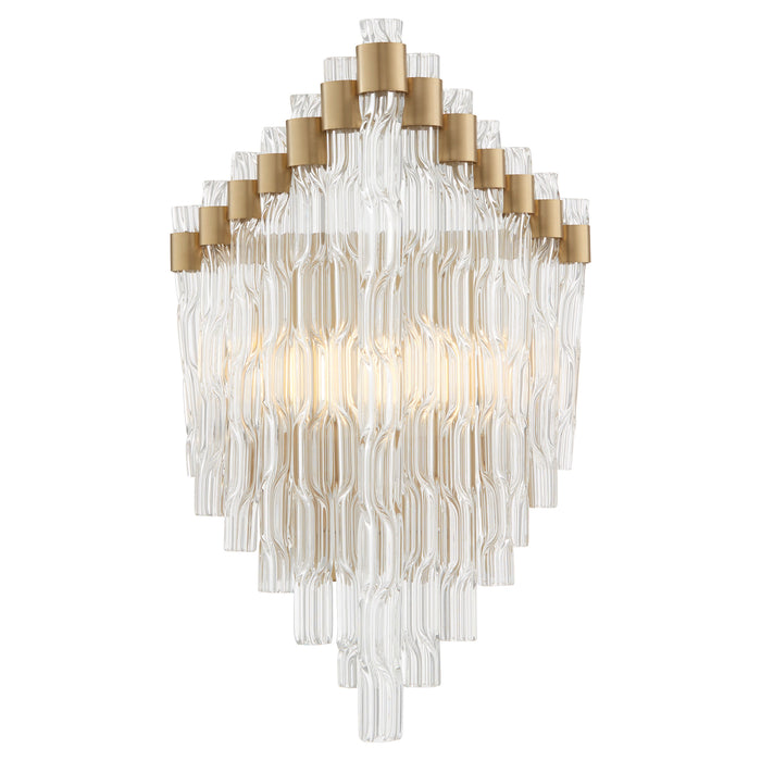 Quorum Home Cyan - 11626 - One Light Wall Sconce - Aged Brass