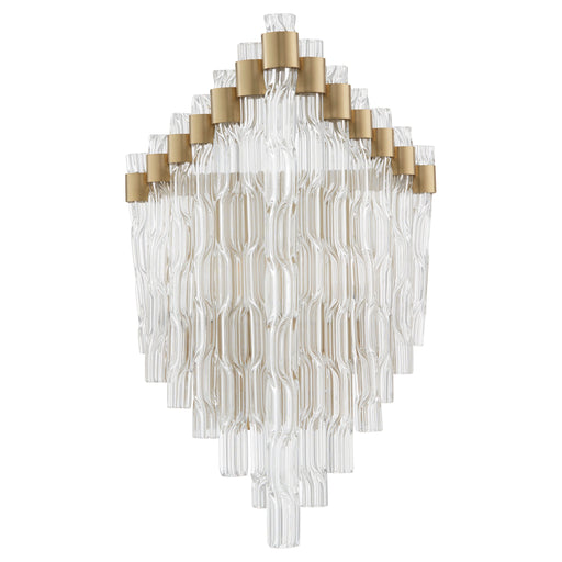 Quorum Home Cyan - 11626 - One Light Wall Sconce - Aged Brass