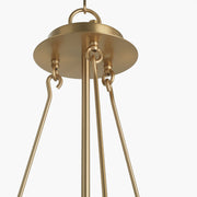 Quorum Home Cyan - 11627 - Six Light Chandelier - Aged Brass