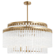 Quorum Home Cyan - 11628 - 12 Light Chandelier - Aged Brass