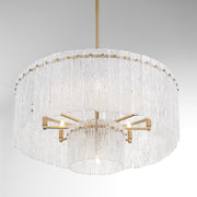 Quorum Home Cyan - 11631 - Nine Light Chandelier - Aged Brass