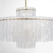 Quorum Home Cyan - 11631 - Nine Light Chandelier - Aged Brass