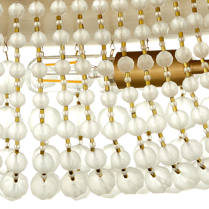 Ophelia 6 Light Flush Mount | Aged Brass