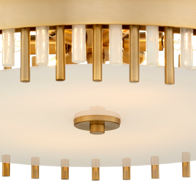 Cassio 6 Light Pendant | Aged Brass