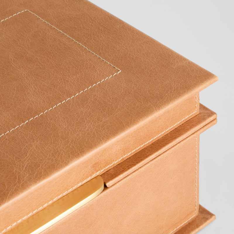 Garcia Box Designed by J Kent Martin | Palomino | Brass - Large