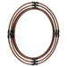 Concentrico Mirror | Smoke Rattan | Black