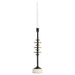 Barcelo Candleholder | Antique Bronze | White | Brass - Large