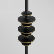 Barcelo Candleholder | Antique Bronze | White | Brass - Large