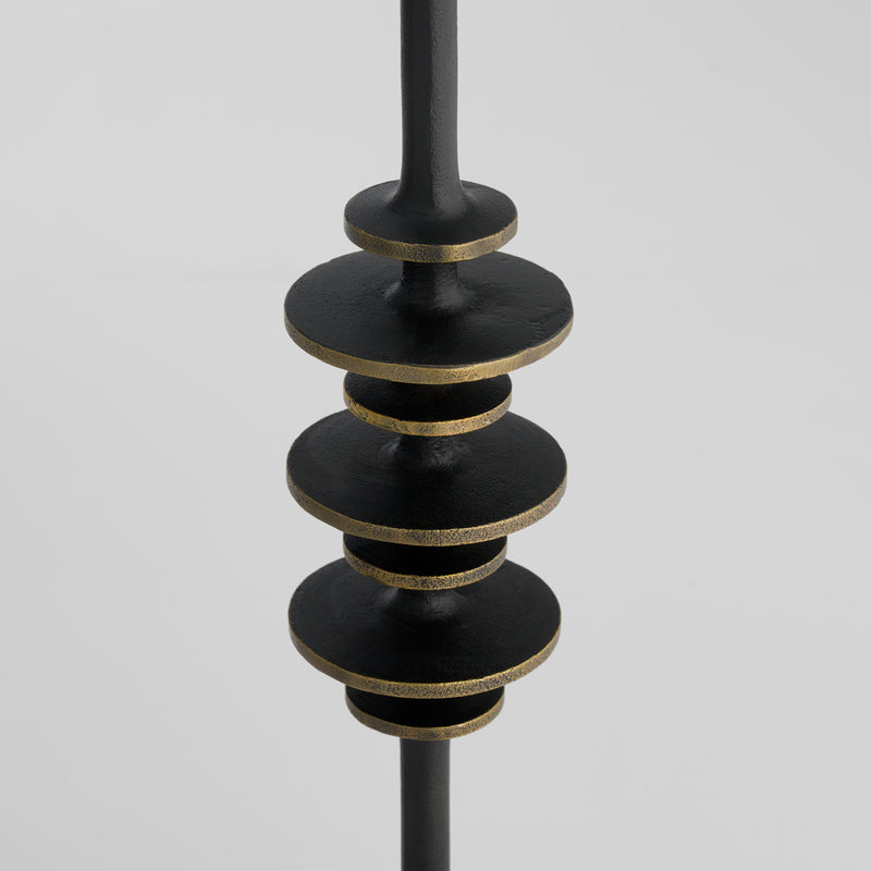 Barcelo Candleholder | Antique Bronze | White | Brass - Large