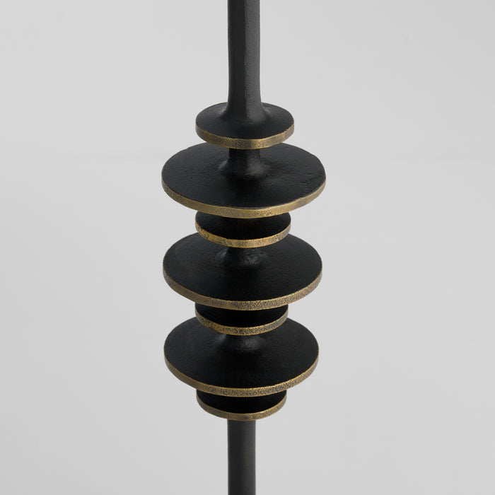 Barcelo Candleholder | Antique Bronze | White | Brass - Large